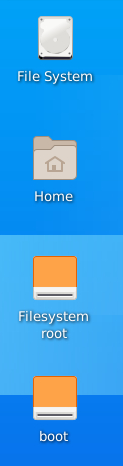 Figure 2 Default desktop icons - big