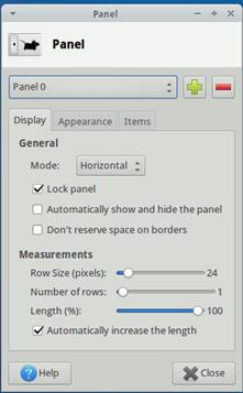 xfce-panel-preferences