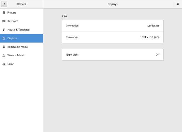 Single Monitor Settings Dialog