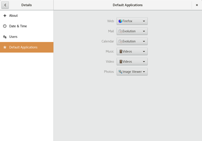 Default Applications