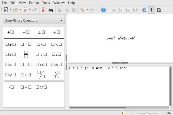 Mathematical Formula in LibreOffice Math