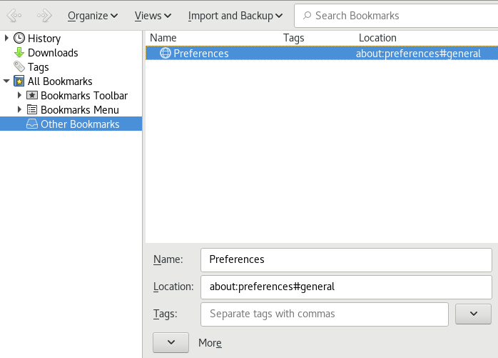 The Firefox Bookmark Library