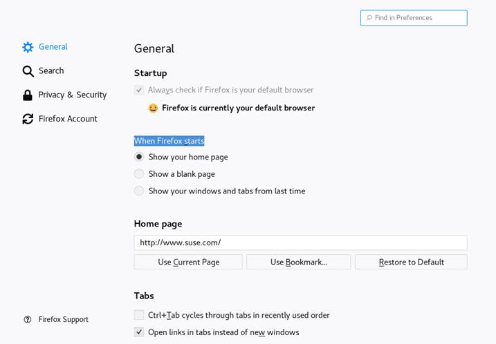 The Preferences Window