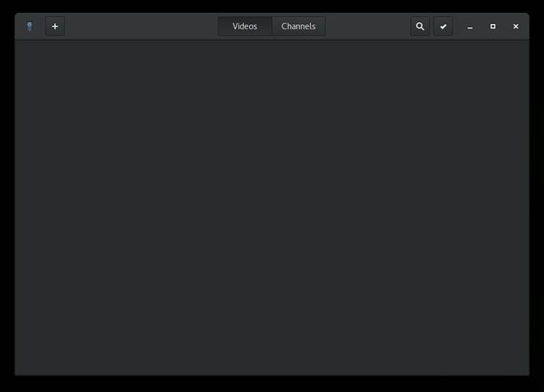 GNOME Videos Start-Up Window